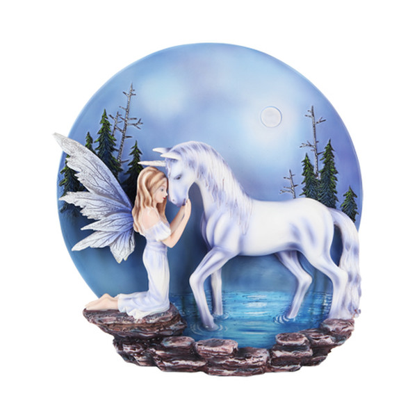 Unicorn with her unicorn figurine decorative Statue